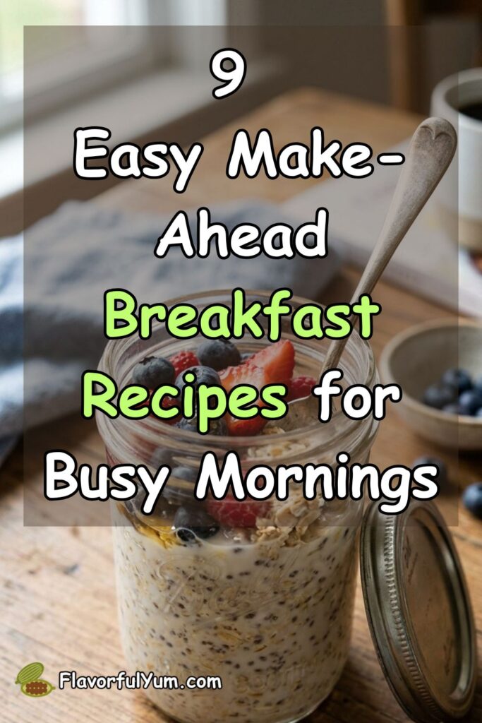 9 Easy Make-Ahead Breakfast Recipes for Busy Mornings