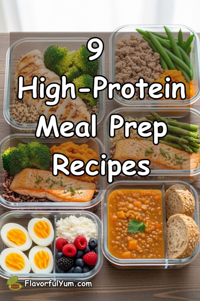9 High-Protein Meal Prep Recipes