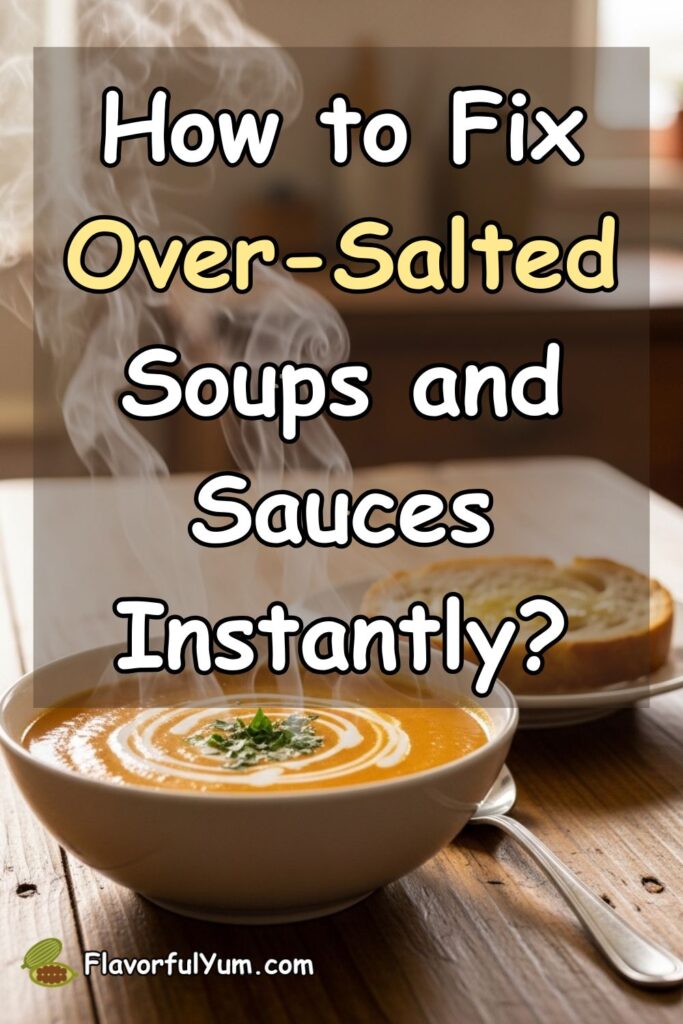 How to Fix Over-Salted Soups and Sauces Instantly?