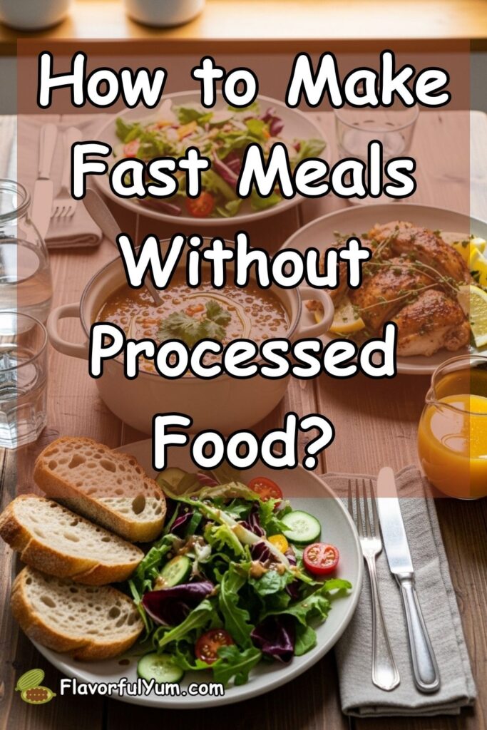 How to Make Fast Meals Without Processed Food?