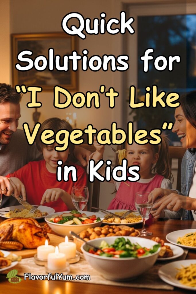 Quick Solutions for “I Don’t Like Vegetables” in Kids
