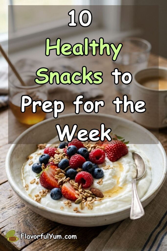 10 Healthy Snacks to Prep for the Week