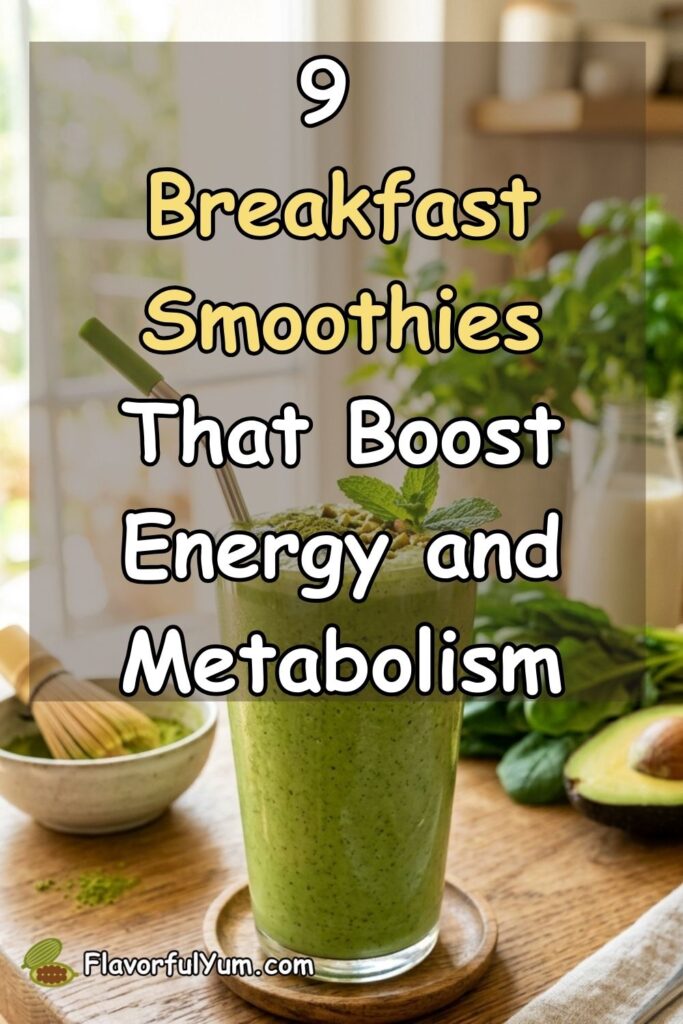 9 Breakfast Smoothies That Boost Energy and Metabolism