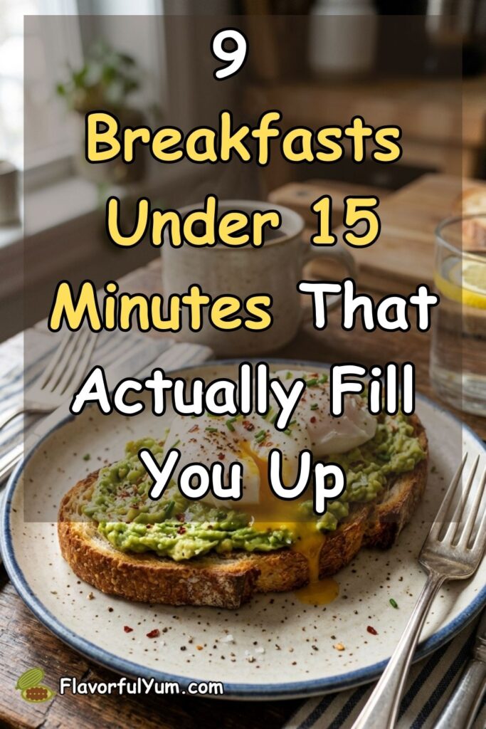 9 Breakfasts Under 15 Minutes That Actually Fill You Up