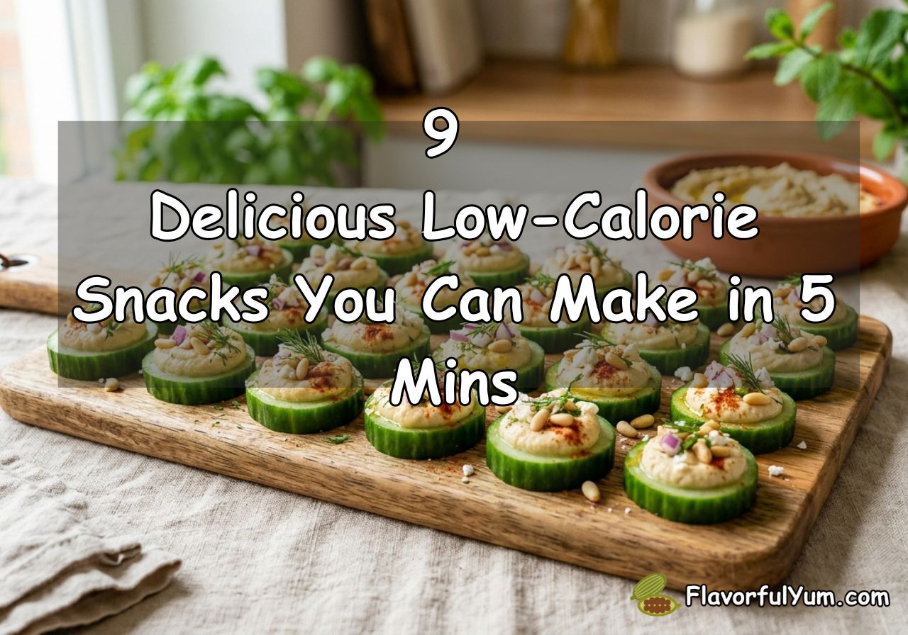 9 Delicious Low-Calorie Snacks You Can Make in 5 Mins