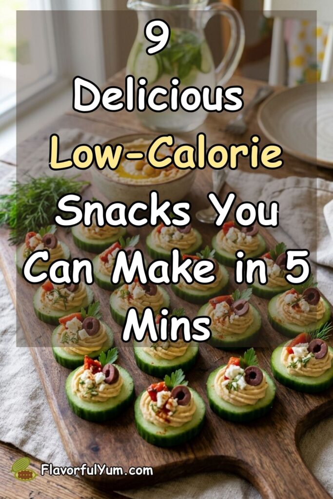 9 Delicious Low-Calorie Snacks You Can Make in 5 Mins