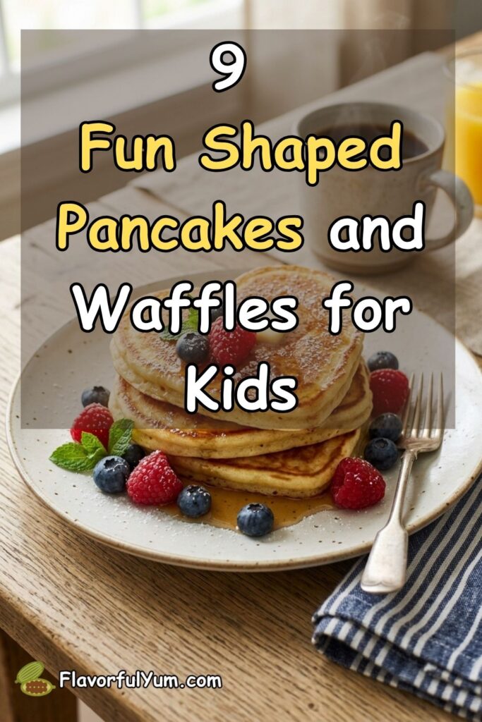 9 Fun Shaped Pancakes and Waffles for Weekends
