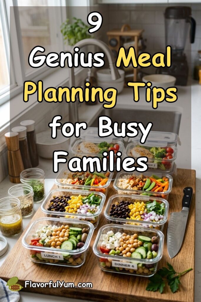 9 Genius Meal Planning Tips for Busy Families