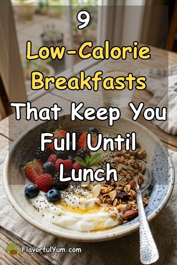 9 Low-Calorie Breakfasts That Keep You Full Until Lunch
