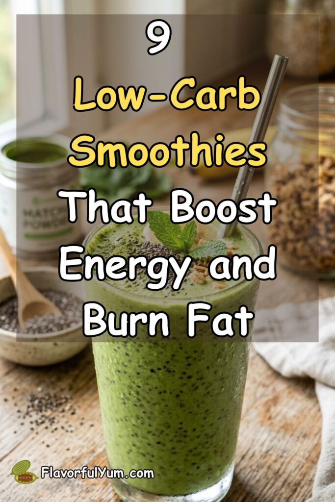 9 Low-Carb Smoothies That Boost Energy and Burn Fat