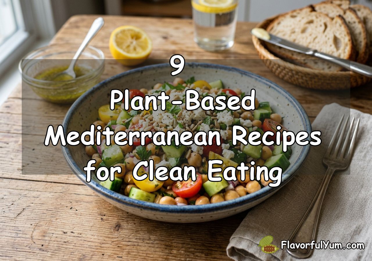 9 Plant-Based Mediterranean Recipes for Clean Eating