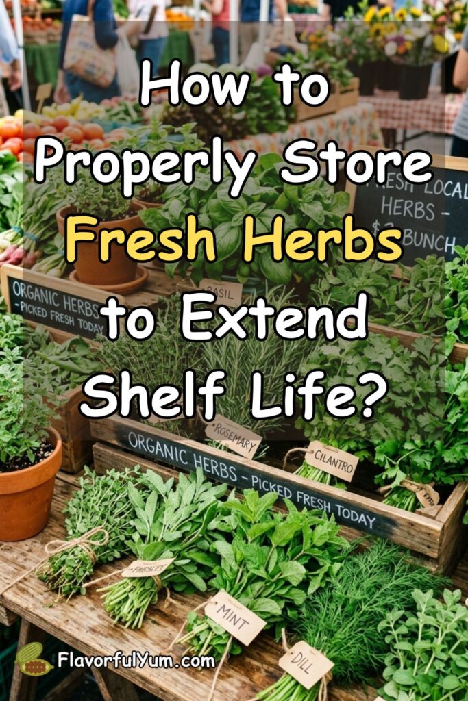 How to Properly Store Fresh Herbs to Extend Shelf Life?