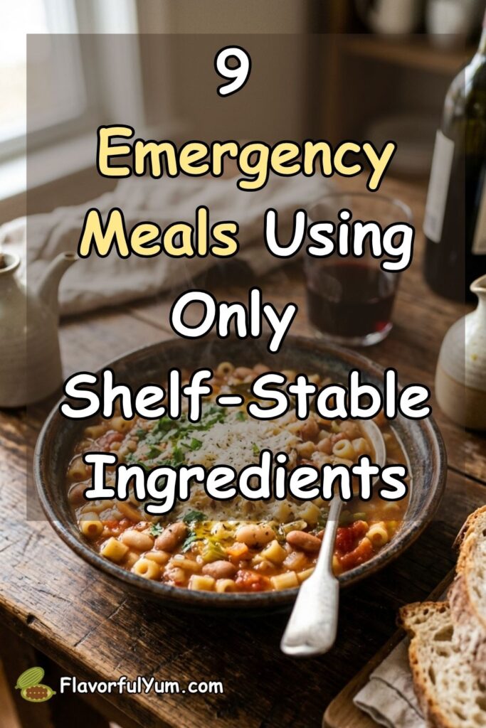 9 Emergency Meals Using Only Shelf-Stable Ingredients