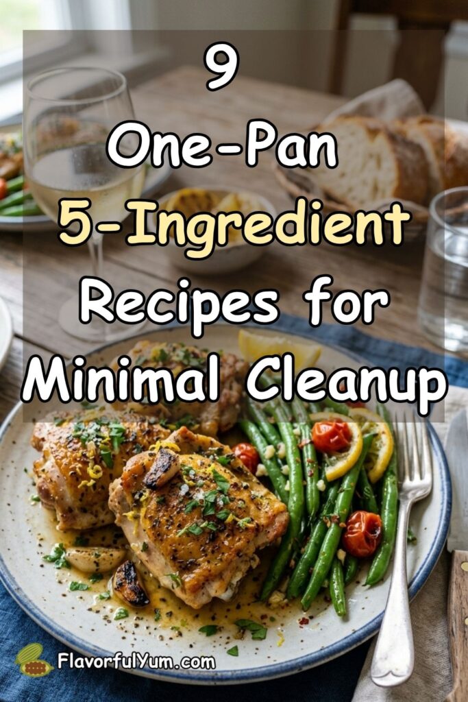 9 One-Pan 5-Ingredient Recipes for Minimal Cleanup