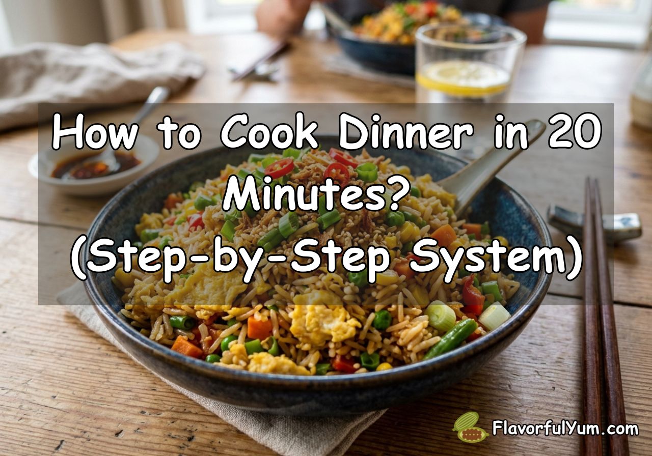 How to Cook Dinner in 20 Minutes? (Step-by-Step System)