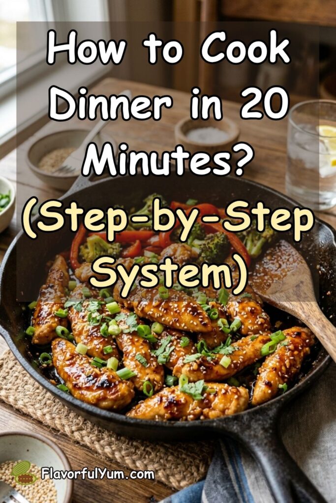 How to Cook Dinner in 20 Minutes? (Step-by-Step System)