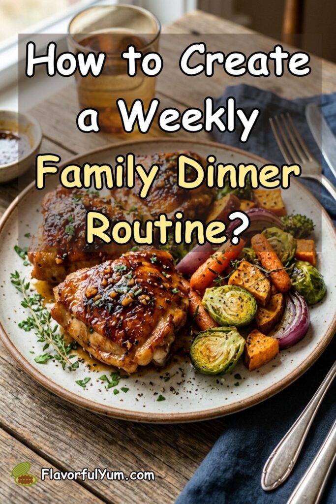 How to Create a Weekly Family Dinner Routine?
